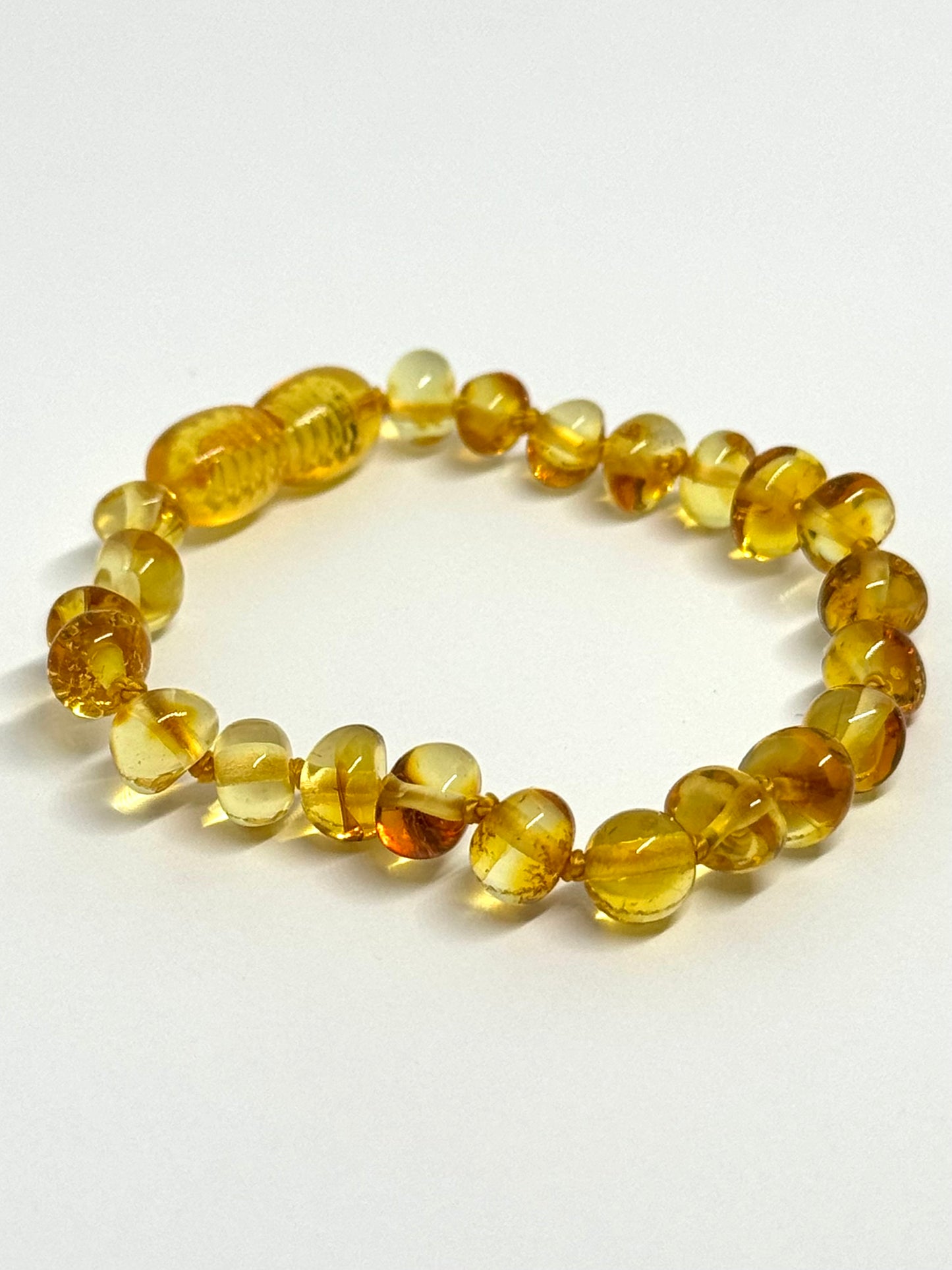 Barnsteen Armbandje/Enkelbandje - Honing (14 cm)