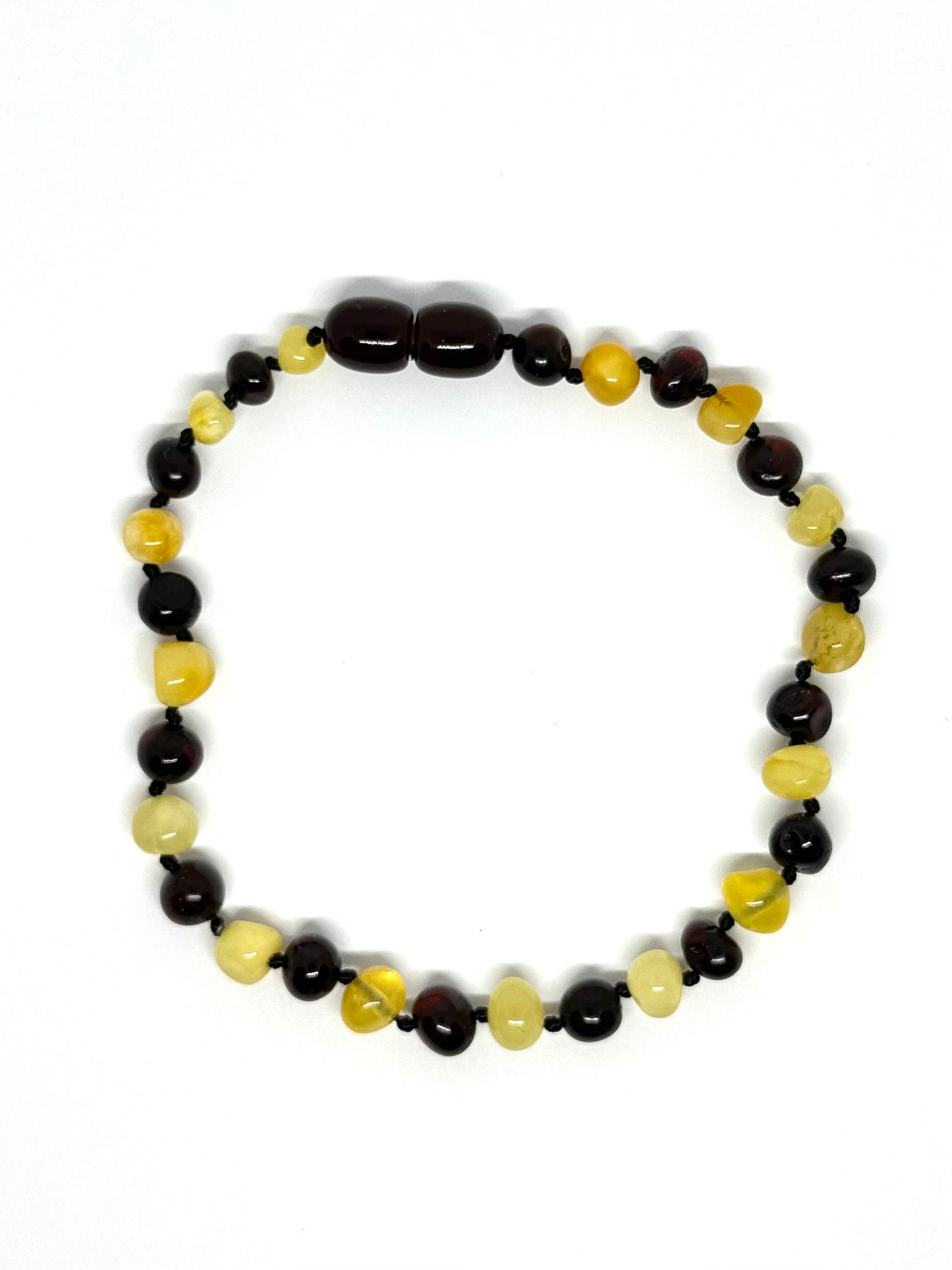 Barnsteen Armband/Enkelband - Kers & Boter (20 cm)