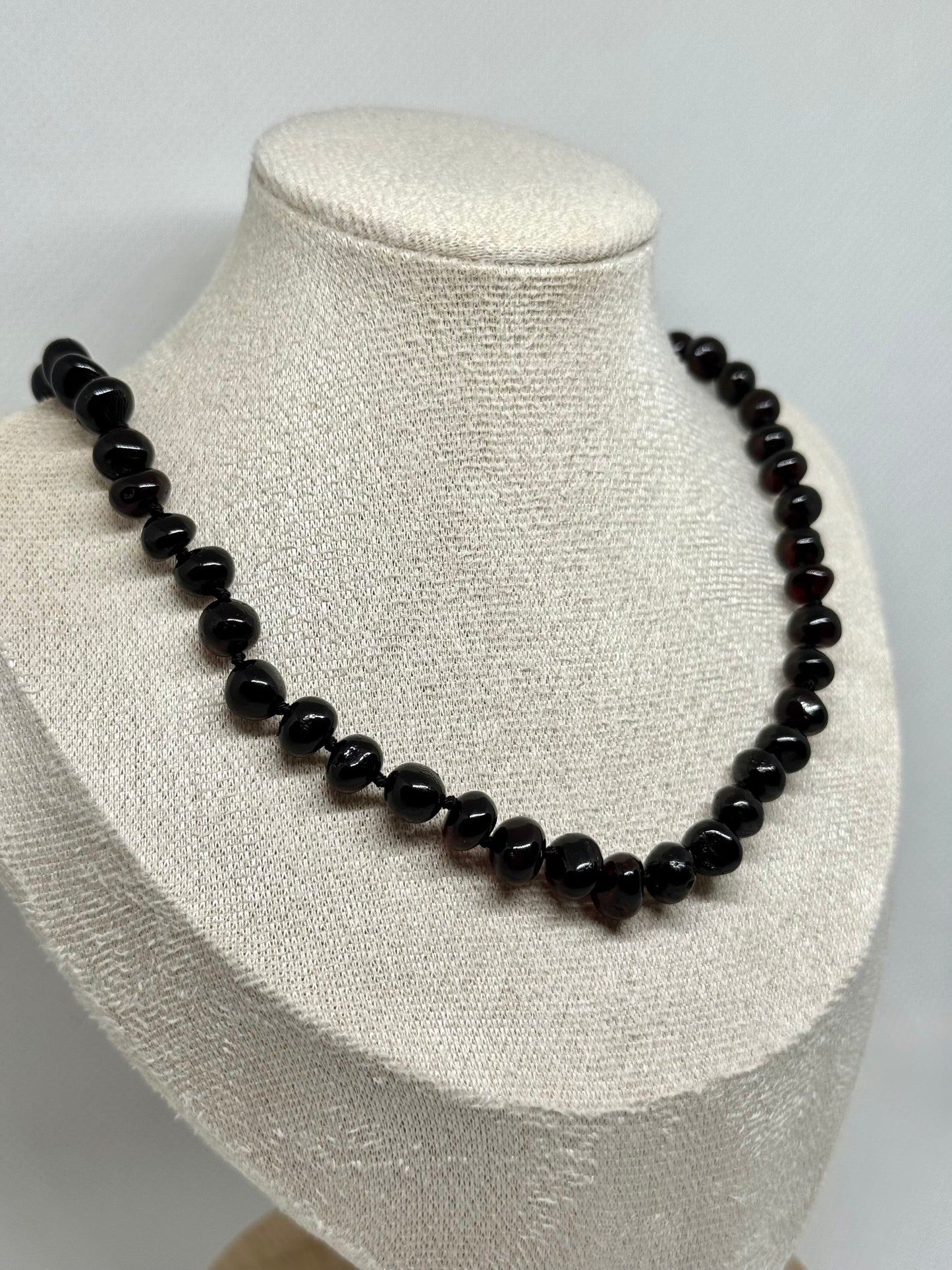 Barnsteen Ketting - Kers (44 cm)