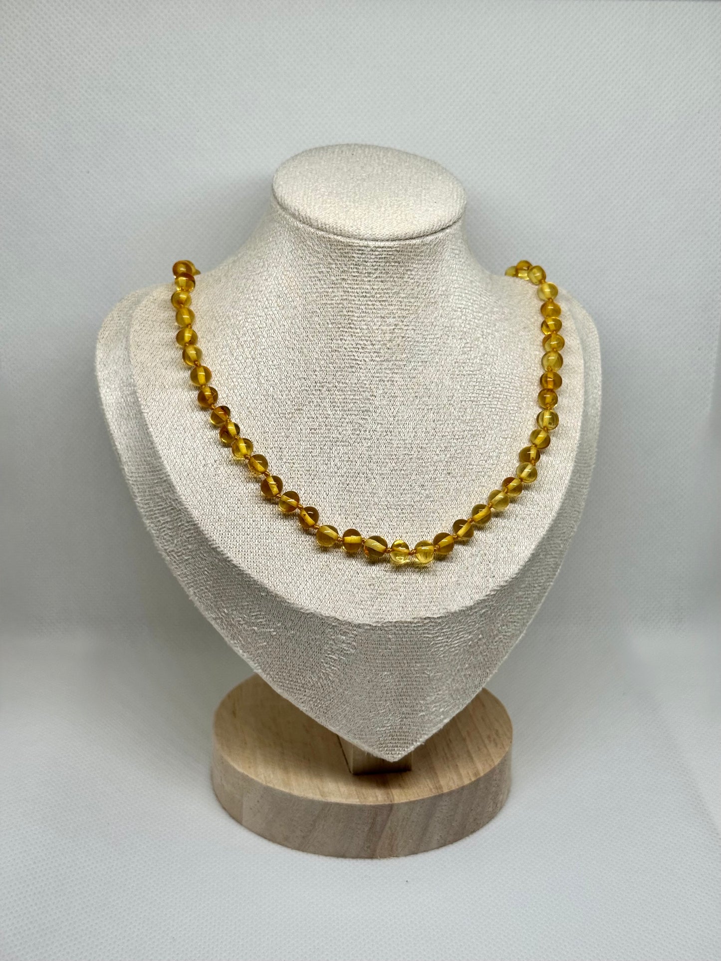 Barnsteen Ketting - Honing (44 cm)