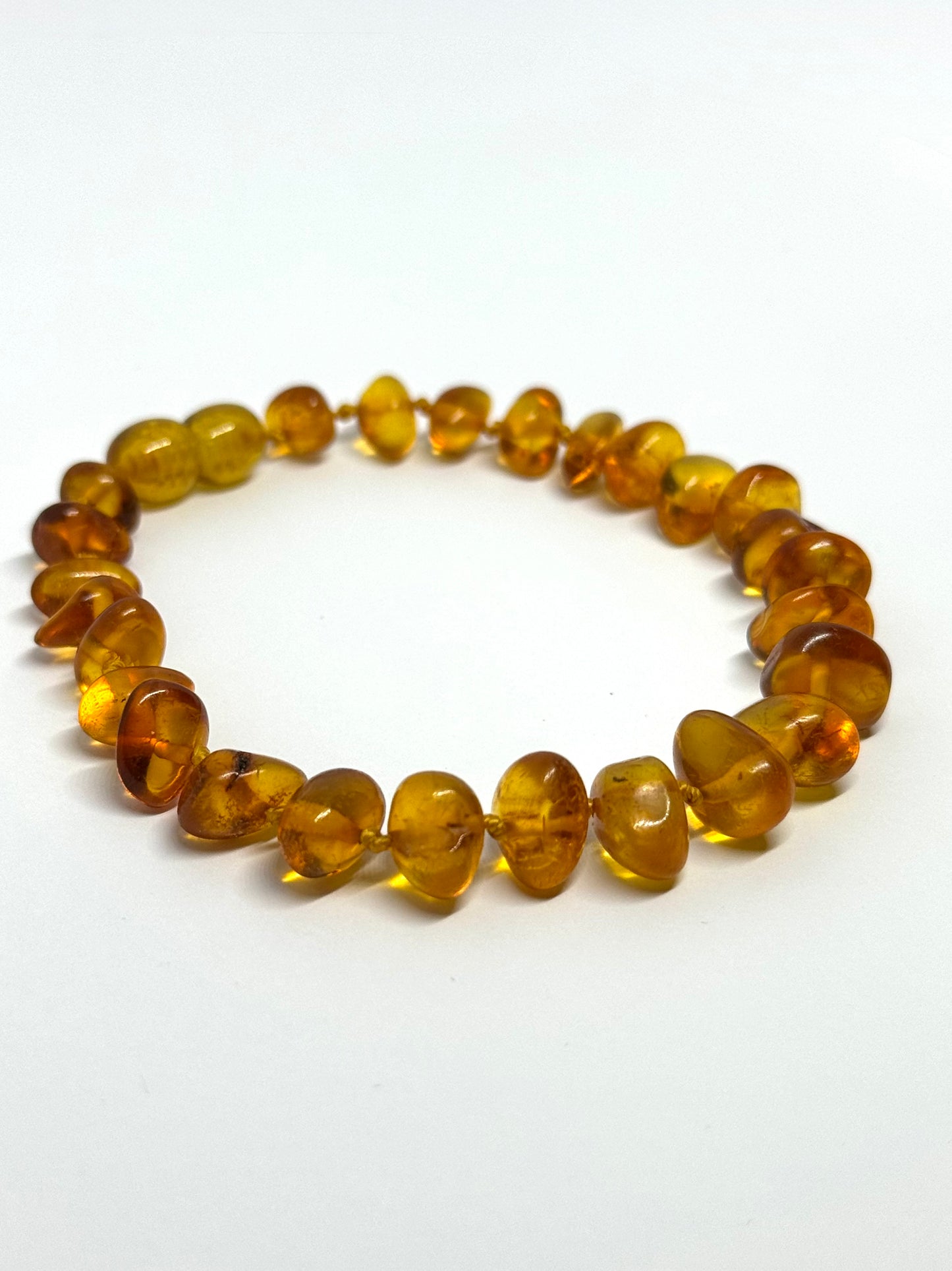 Barnsteen Armband/Ketting - Licht Cognac (21 cm)