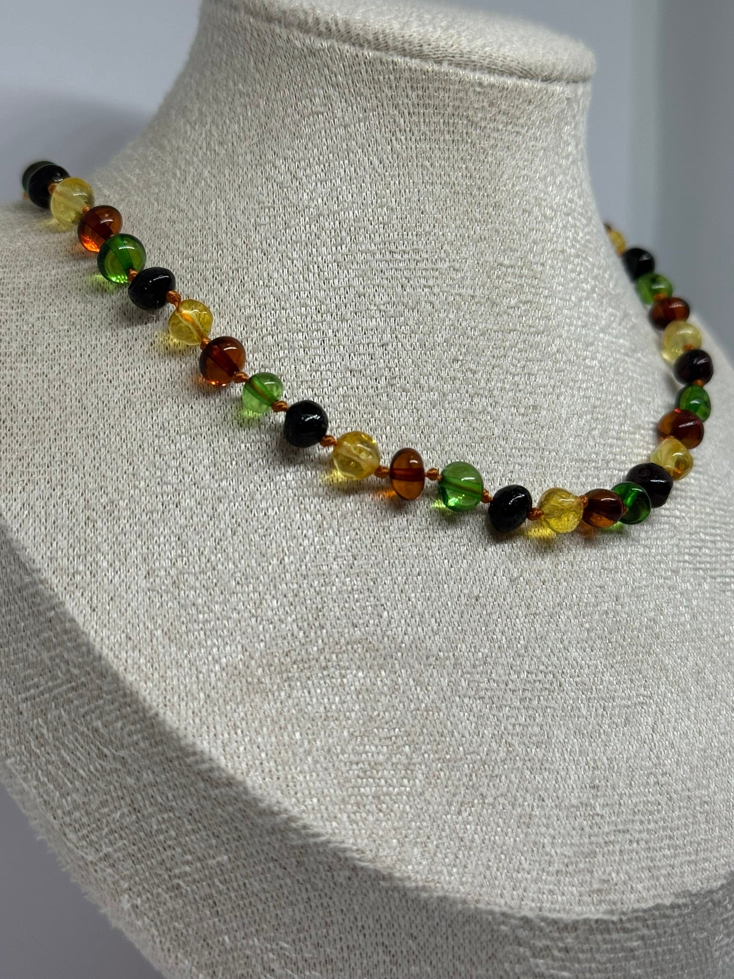 Barnsteen Babyketting - Multicolor Carribean (33 cm)