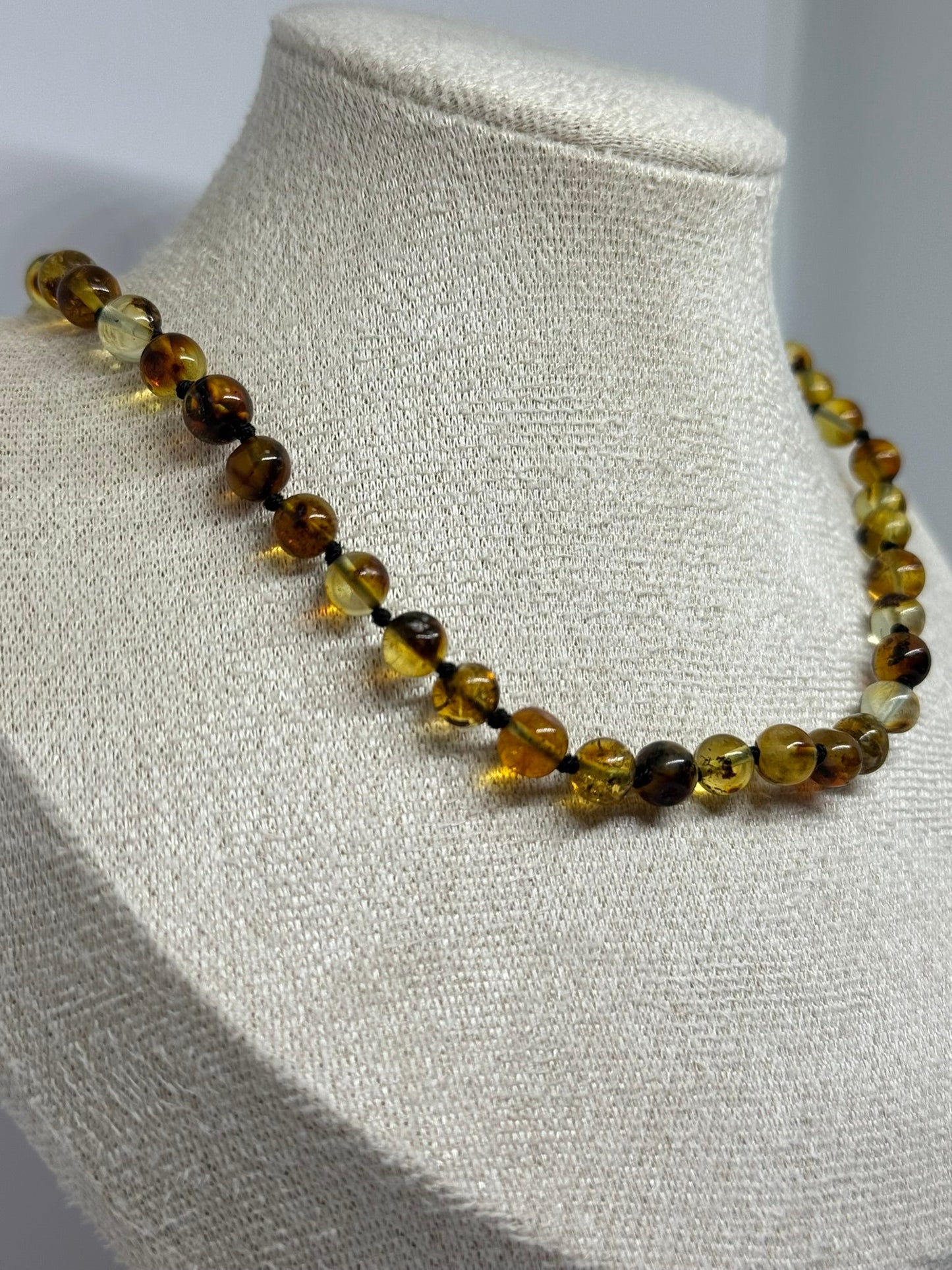 Barnsteen Babyketting - Lichtgroen (33 cm)