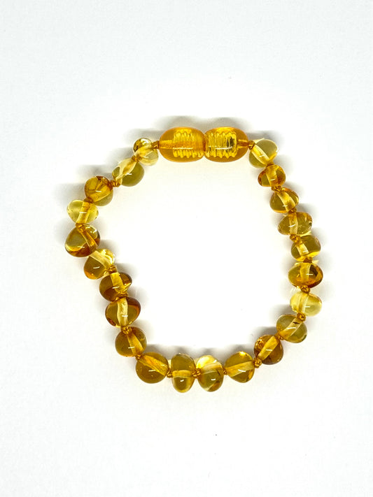 Barnsteen Armbandje/Enkelbandje - Honing (14 cm)