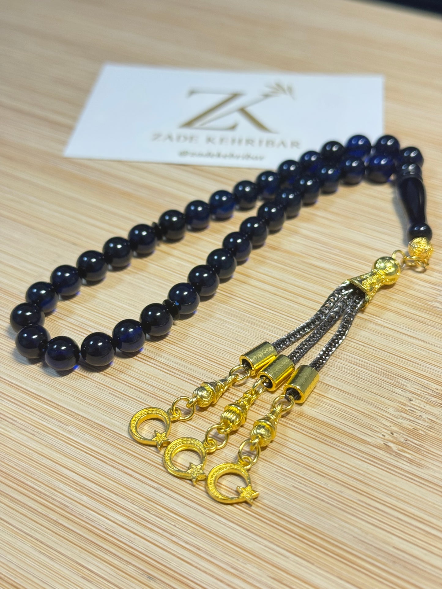 Rond geslepen 100% Carraïbische Barnsteen/Kehribar Tespih