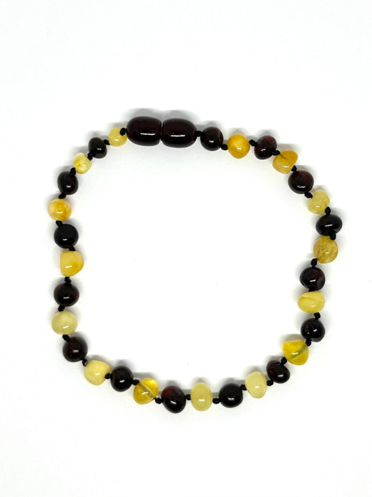 Barnsteen Armband/Enkelband - Kers & Boter (20 cm)