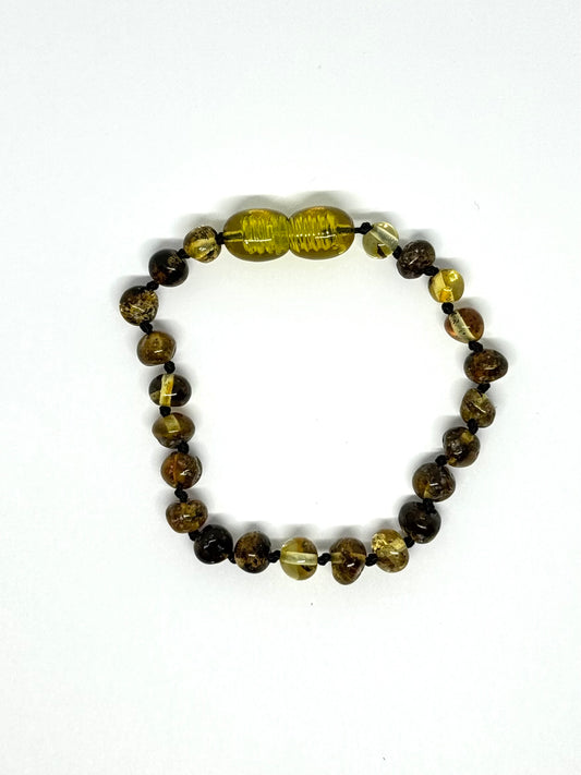 Barnsteen Armbandje/Enkelbandje - Groen (14 cm)