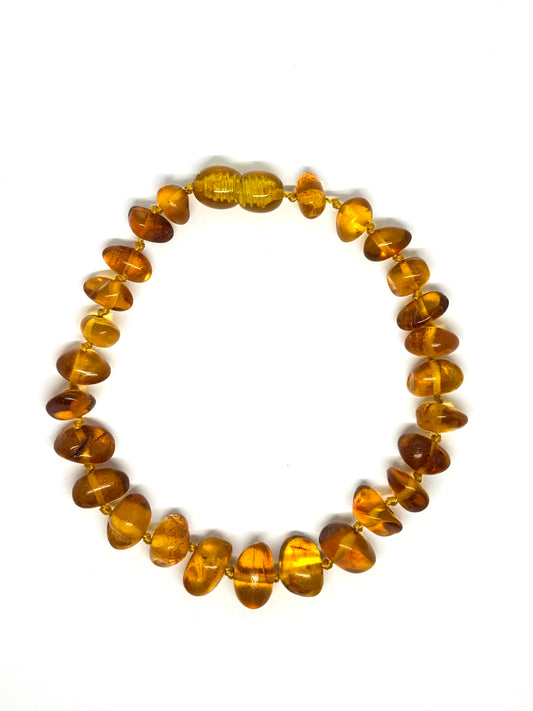 Barnsteen Armband/Ketting - Licht Cognac (21 cm)