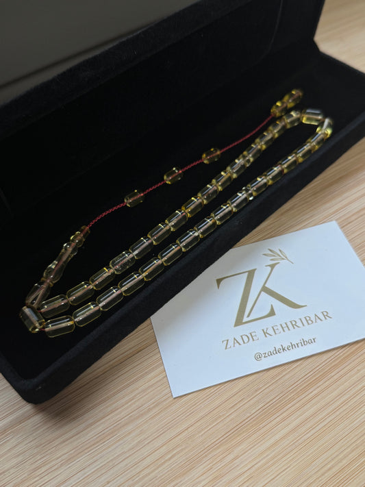 Capsule geslepen 100% Kaliningrad Barnsteen/Kehribar Tespih