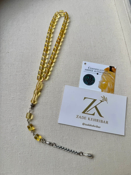 7,5x7mm Kaliningrad Damla Kehribar Tesbih