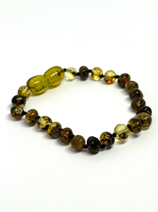 Barnsteen Armbandje/Enkelbandje - Groen (14 cm)