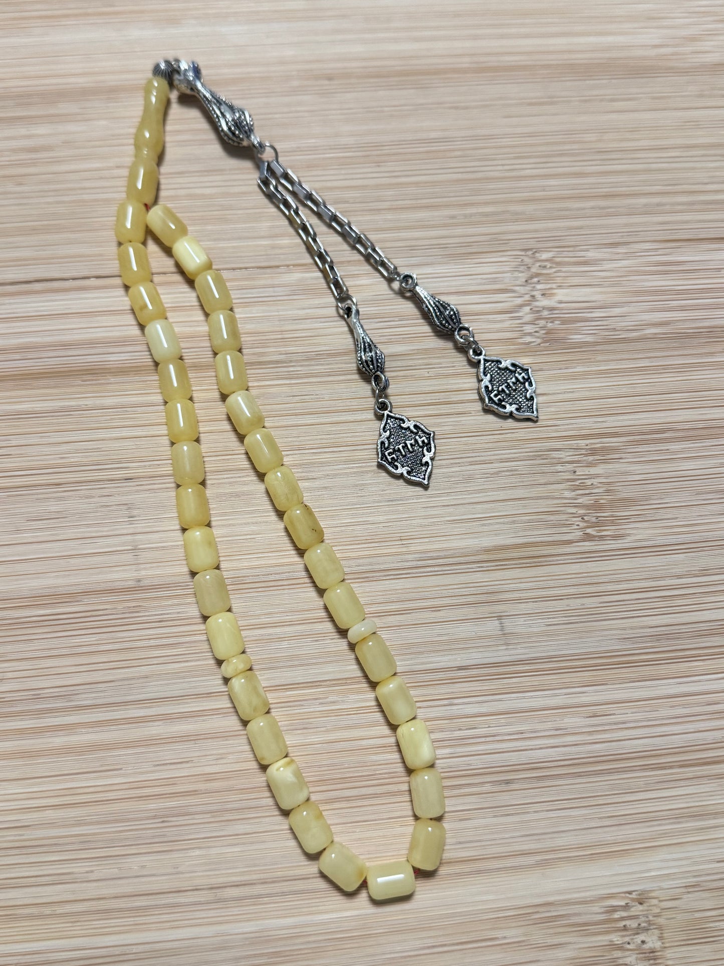 Capsule geslepen 100% Kaliningrad Barnsteen/Kehribar Tespih