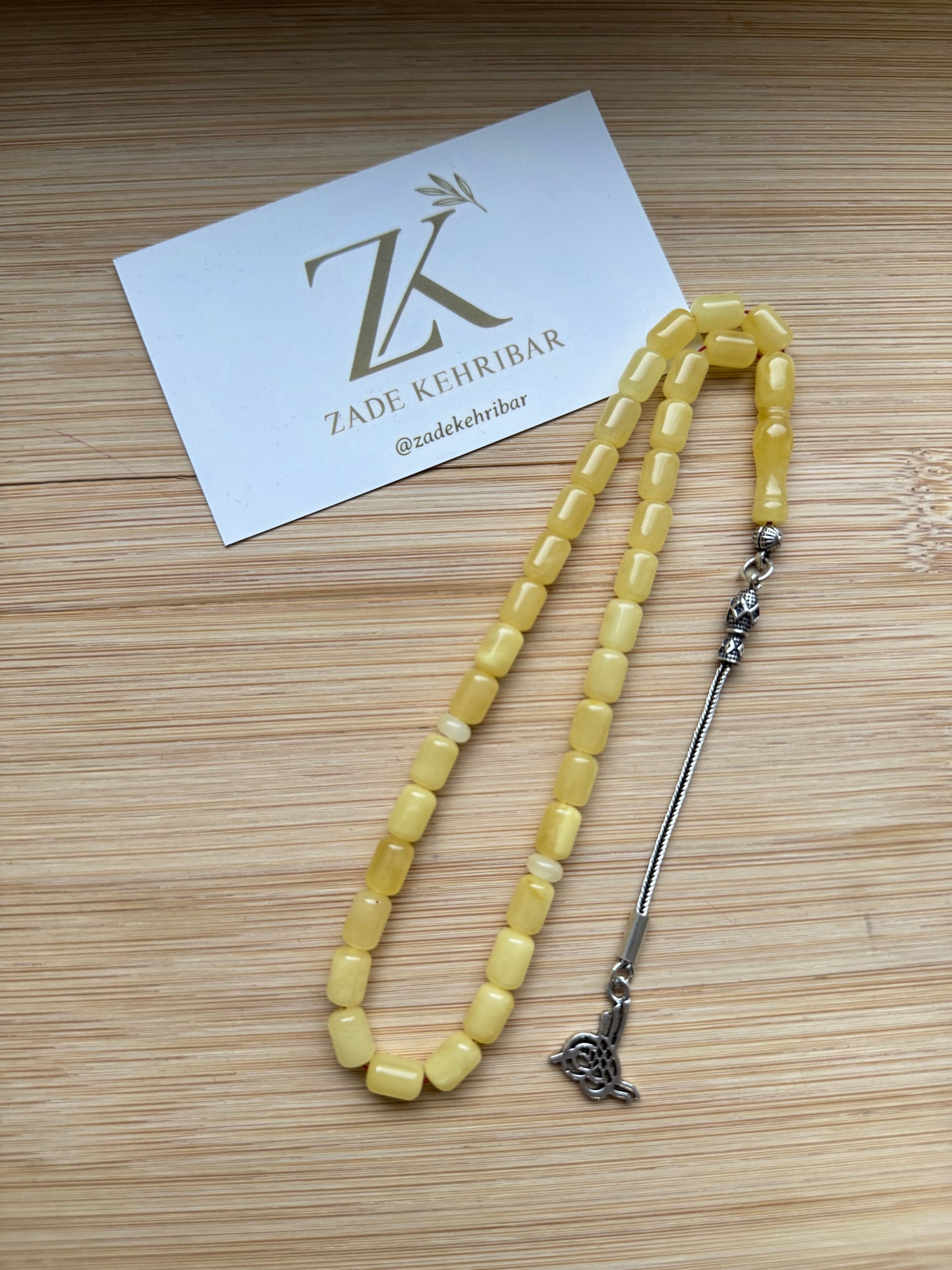 Capsule geslepen 100% Kaliningrad Barnsteen/Kehribar Tespih