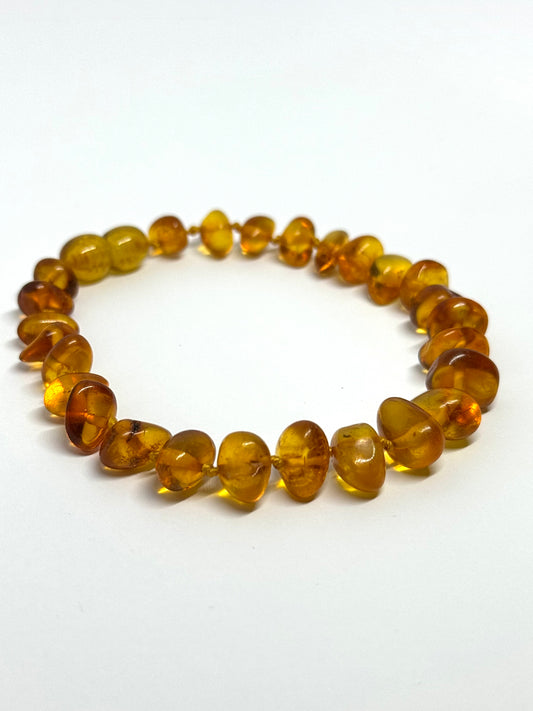 Barnsteen Armband/Ketting - Licht Cognac (21 cm)