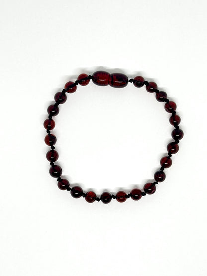 Barnsteen Armband - Kers (18 cm)