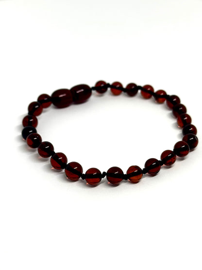 Barnsteen Armband - Kers (18 cm)