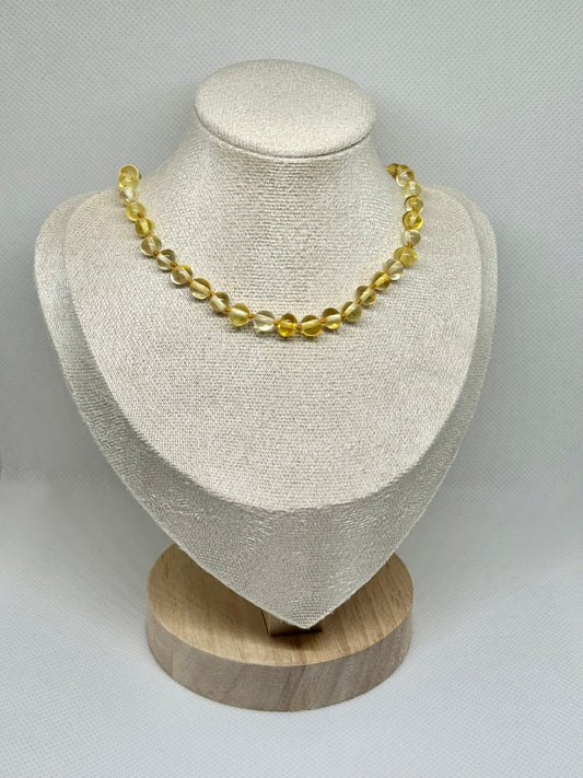 Barnsteen Babyketting - Citroen (33 cm)