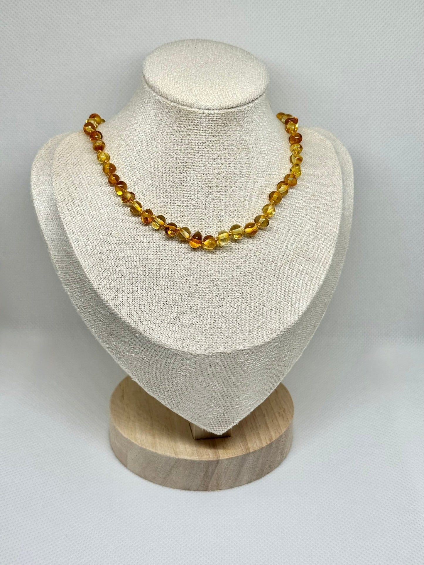 Barnsteen Babyketting - Honing (33 cm)