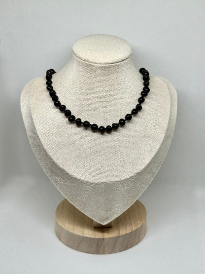 Barnsteen Babyketting - Zwart (33 cm)