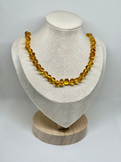 Barnsteen Ketting - Honing XL (46 cm)