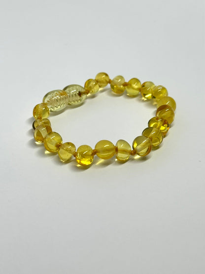 Barnsteen Armbandje - Citroen (14 cm)