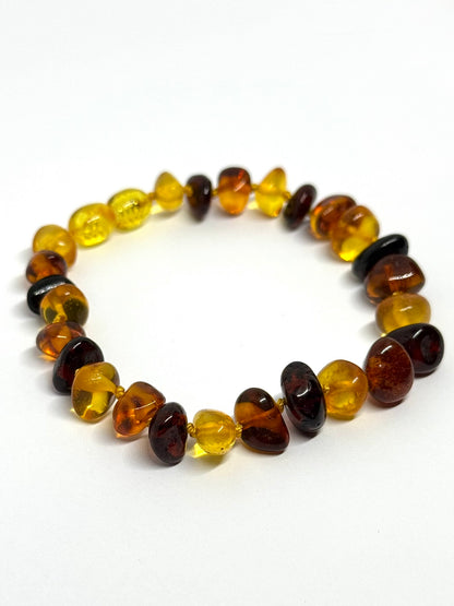 Barnsteen Armband - Multicolor XL (21 cm)