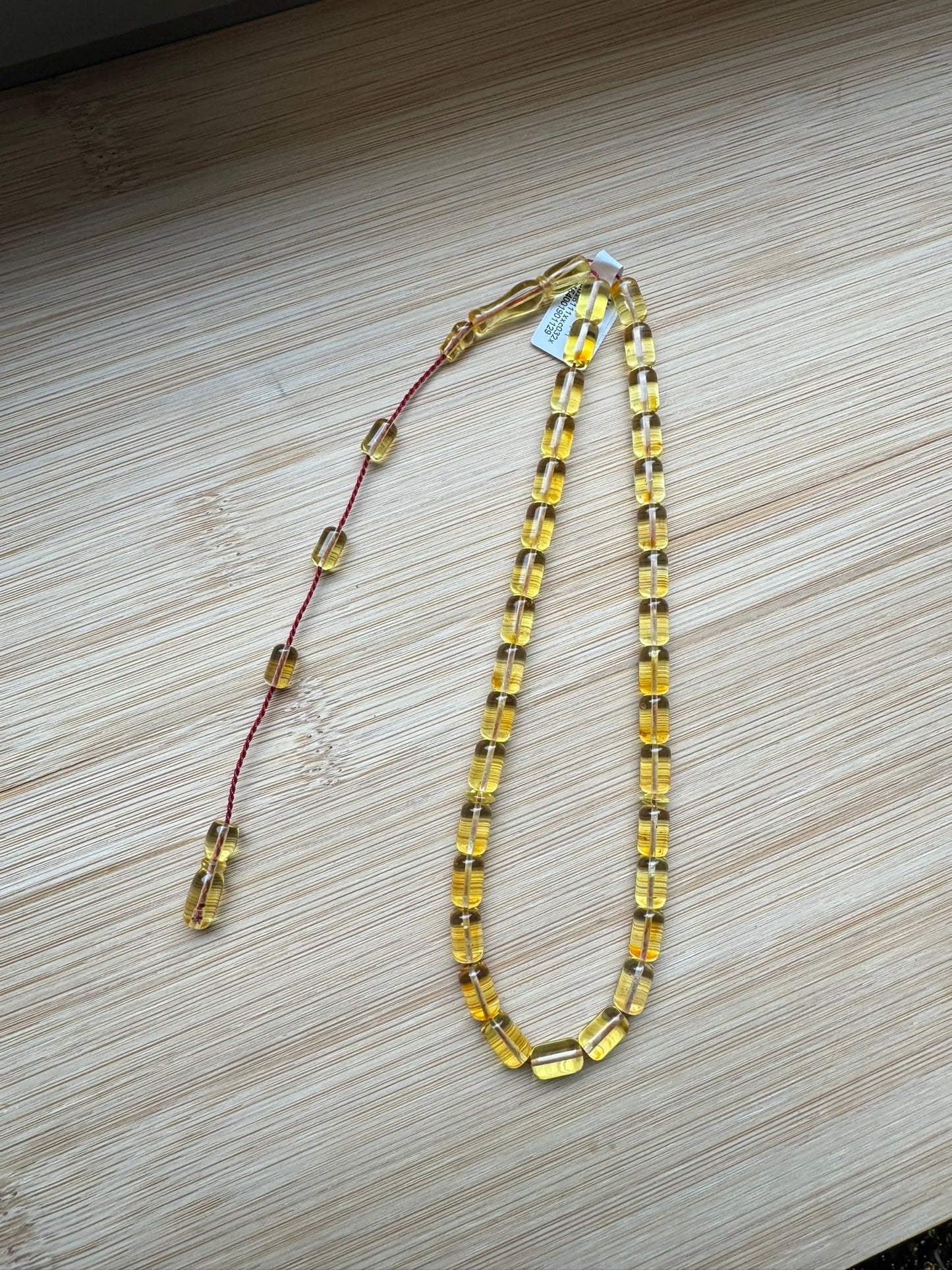 Capsule geslepen 100% Kaliningrad Barnsteen/Kehribar Tespih