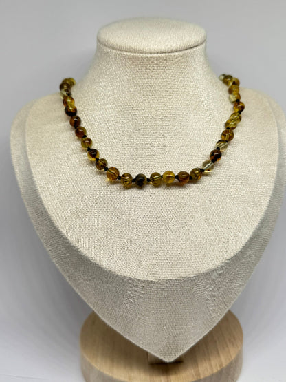 Barnsteen Babyketting - Lichtgroen (33 cm)