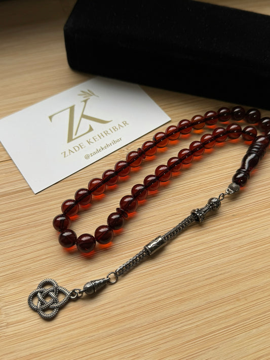 Rond geslepen 100% Kaliningrad Barnsteen/Kehribar Tespih -